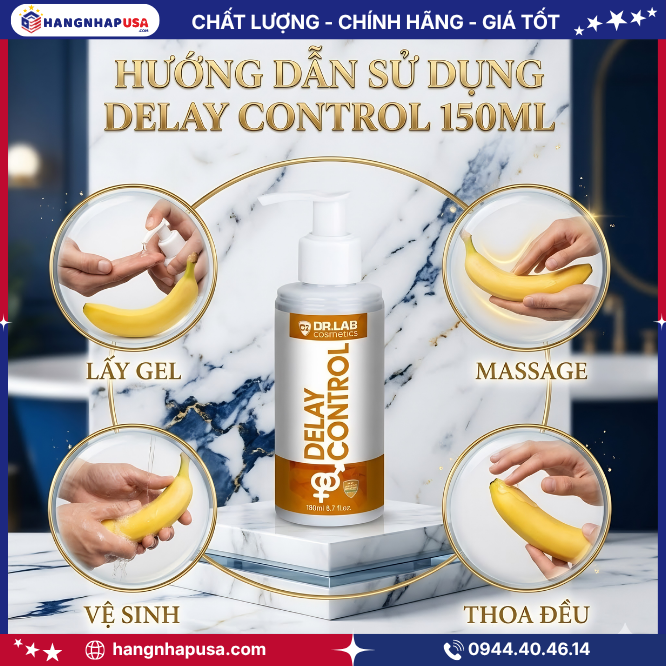 Hướng dẫn sử dụng Delay Control 150ml
