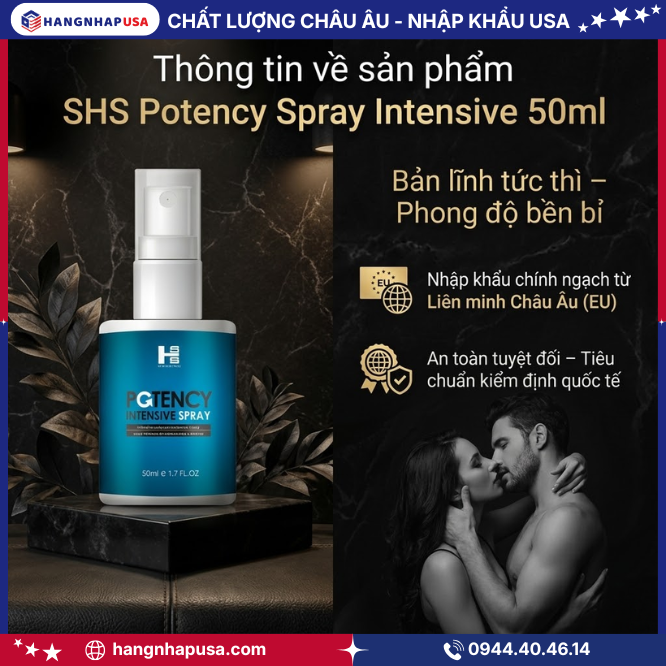 Thông tin về sản phẩm SHS Potency Spray Intensive 50ml