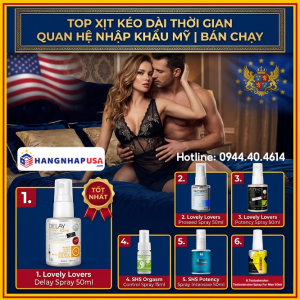 Top xịt kéo dài thời gian quan hệ nhập khẩu Mỹ bán chạy
