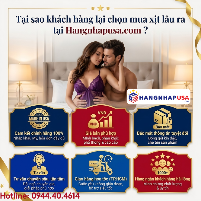 Tại sao khách hàng lại chọn mua xịt lâu ra tại Hangnhapusa.com ?