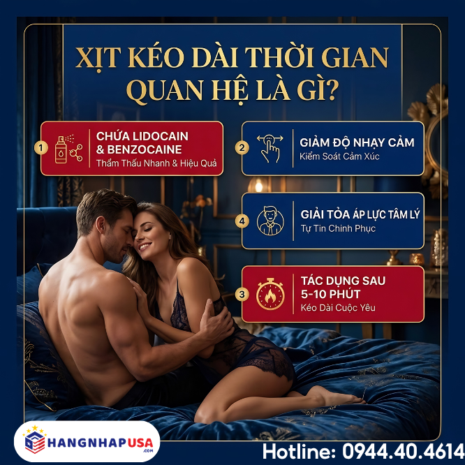 Xịt kéo dài thời gian quan hệ là gì?