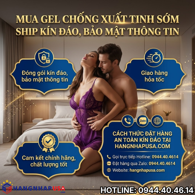 Bí quyết mua gel chống xuất tinh sớm ship kín Đáo, bảo mật thông tin