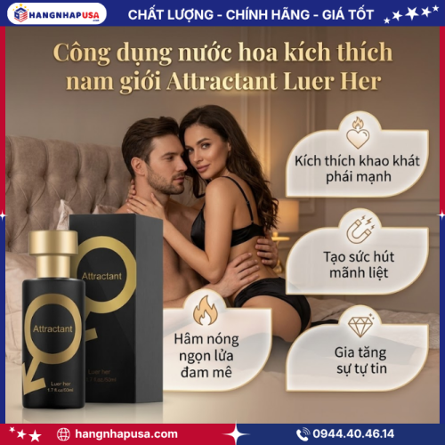 Công dụng nước hoa kích thích nam giới Attractant Luer Her