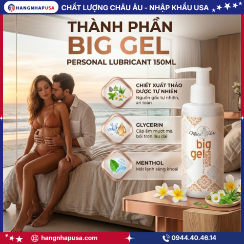 Thành phần Big Gel Personal Lubricant 150ml