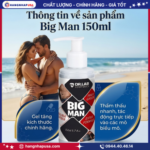 Thông tin về sản phẩm Big Man 150ml
