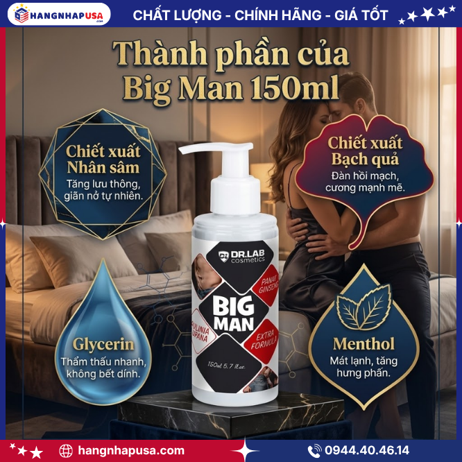 Công dụng Big Man 150ml