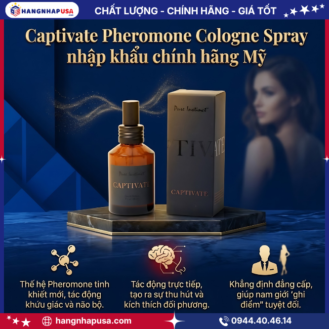 Thông tin sản phẩm Captivate Pheromone Cologne Spray