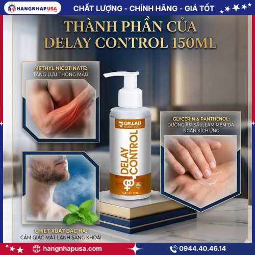 Thành phẩn của Delay Control 150ml