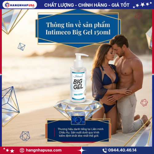 Thông tin về sản phẩm Intimeco Big Gel 150ml