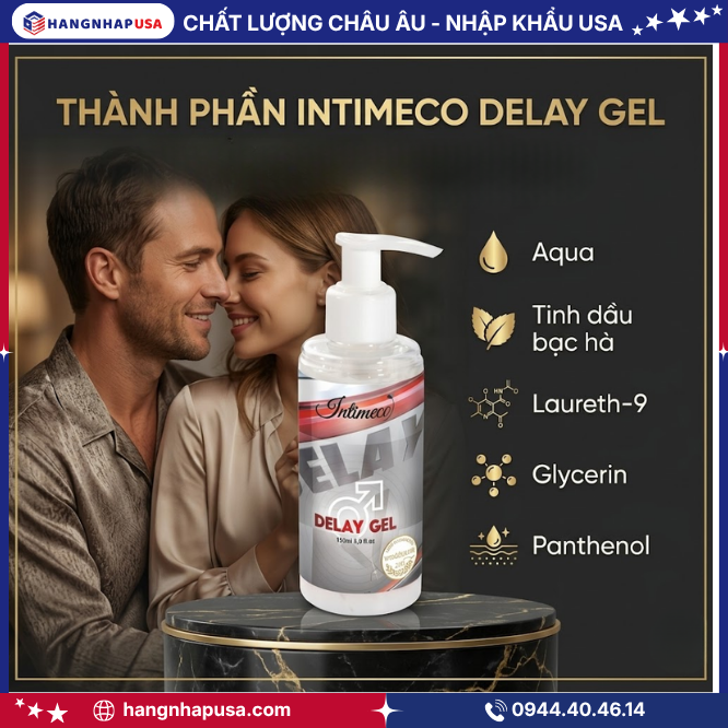 Thành phần của Intimeco Delay gel 150ml
