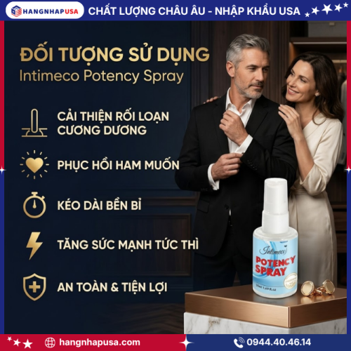 Đối tượng sử dụng Intimeco Potency Spray 50ml