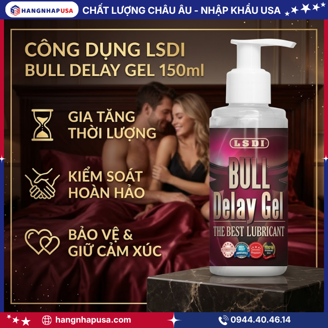 Công dụng LSDI Bull Delay gel 150ml