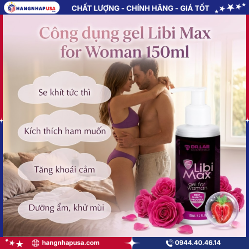 Công dụng gel Libi Max for Woman 150ml