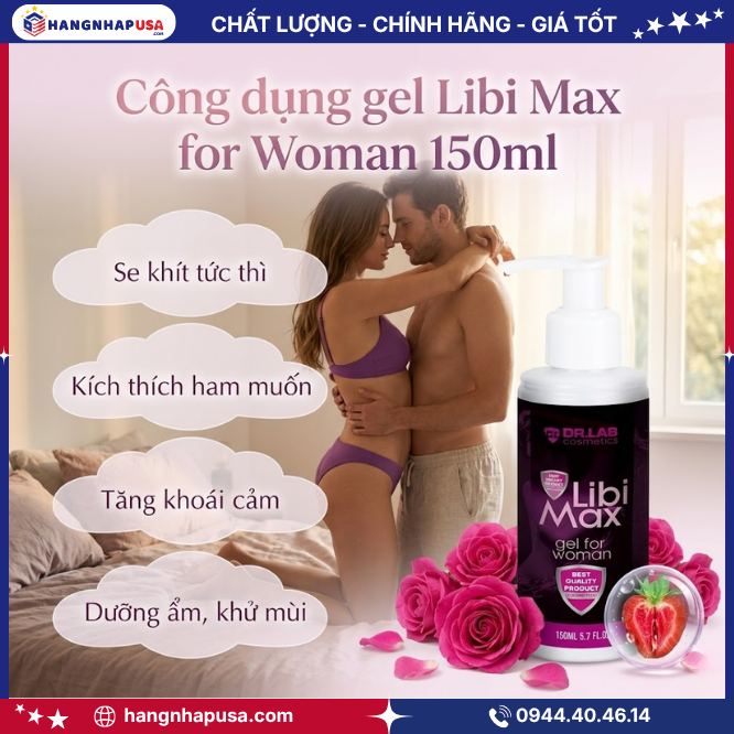 Công dụng gel Libi Max for Woman 150ml