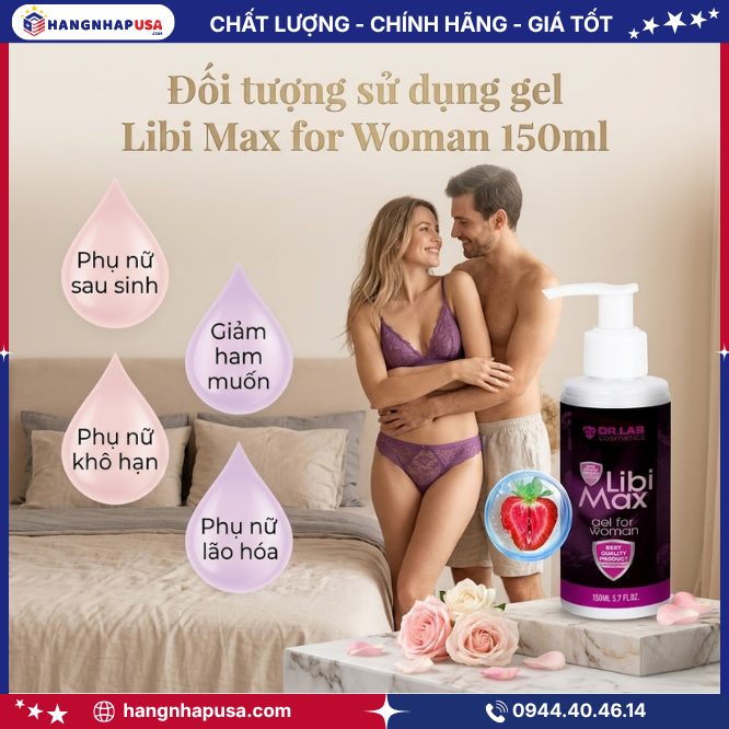 Đối tượng sử dụng gel Libi Max for Woman 150ml