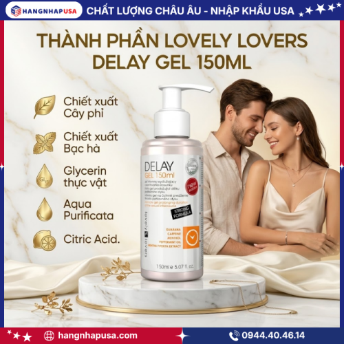 Thành phần Lovely Lovers Delay gel 150ml