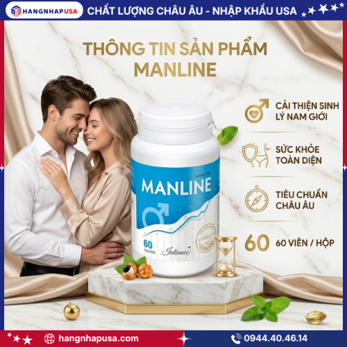 Thông tin về sản phẩm Manline 60 viên chống xuất tinh sớm