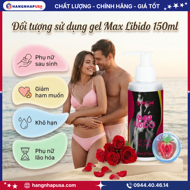 Đối tượng sử dụng gel Max Libido 150ml