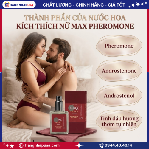 Thành phần của nước hoa kích thích nữ Max Pheromone 