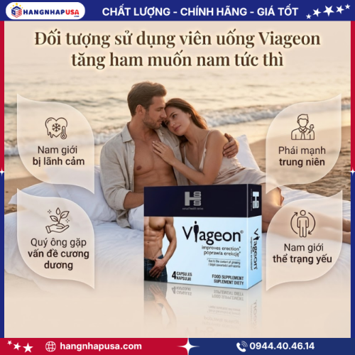 Đối tượng sử dụng viên uống Viageon tăng ham muốn nam tức thì