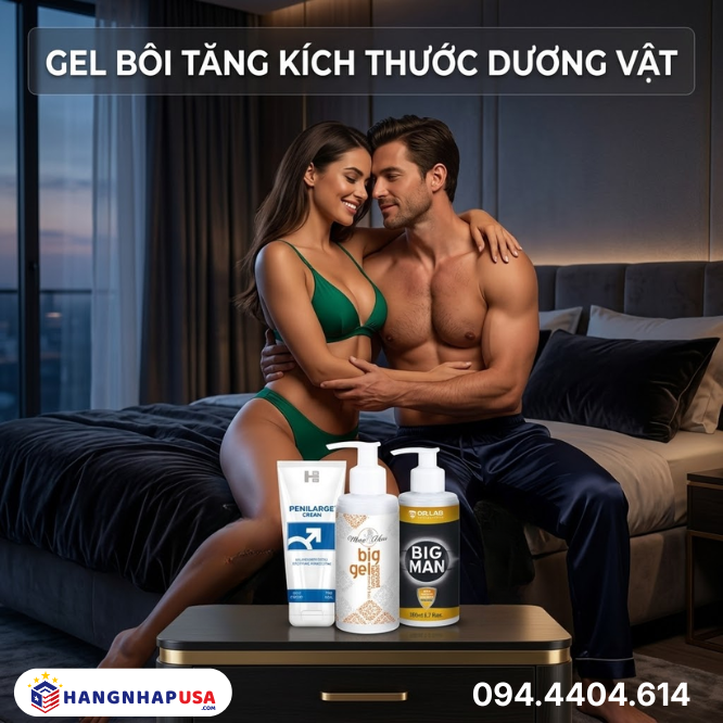 Gel bôi tăng kích thước dương vật