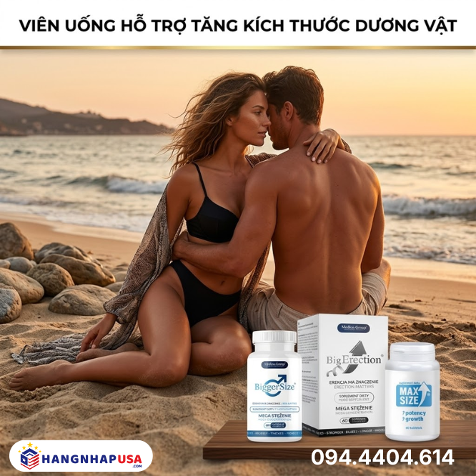 Viên uống hỗ trợ tăng kích thước dương vật