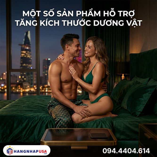 Một số sản phẩm hỗ trợ tăng kích thước dương vật
