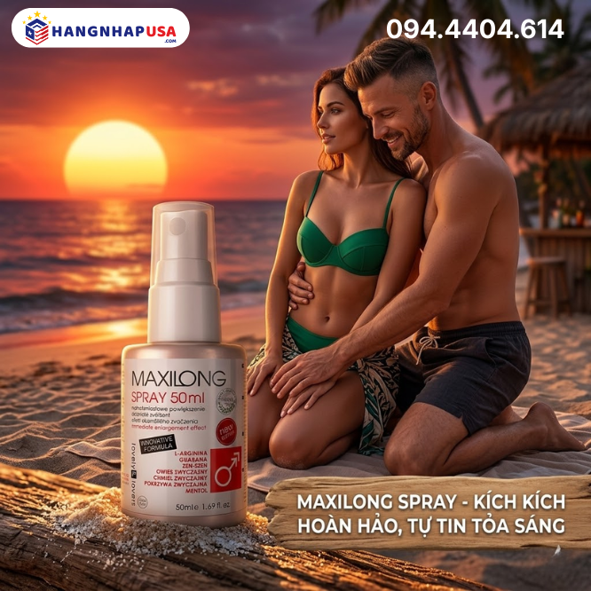 Xịt tăng kích thước Lovely Lovers Maxilong Spray