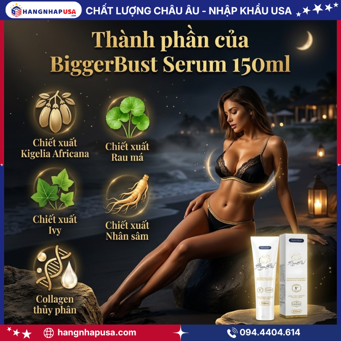 Thành phần của BiggerBust Serum 150ml