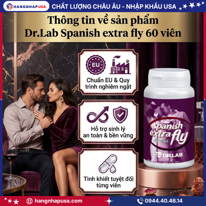 Thông tin về sản phẩm Dr.Lab Spanish extra fly 60 viên