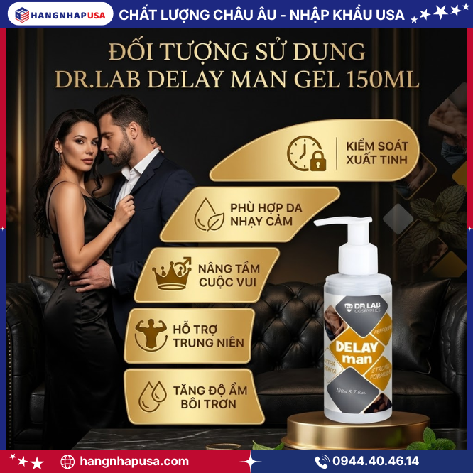 Đối tượng sử dụng Dr.Lab Delay Man Gel 150ml