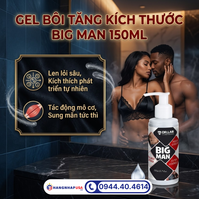 Gel bôi tăng kích thước Big Man 150ml
