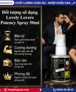 Đối tượng sử dụng Lovely Lovers Potency Spray 50ml