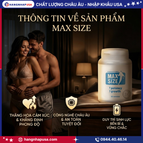 Thông tin về sản phẩm MAX SIZE