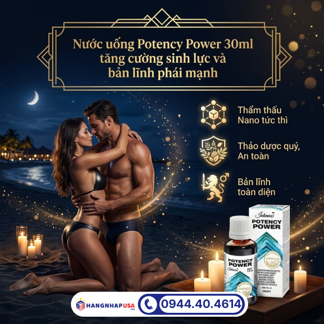 Nước uống Potency Power 30ml tăng cường sinh lực và bản lĩnh phái mạnh
