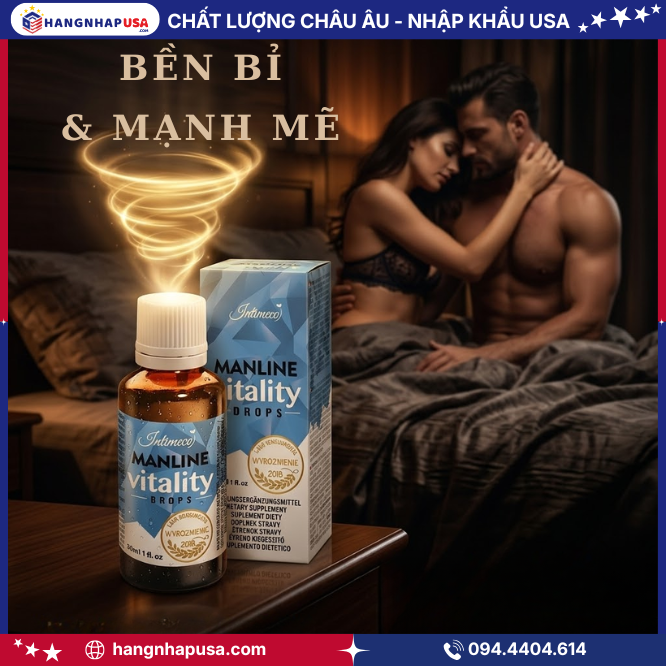 Công Dụng Của Nước Uống Chống Xuất Tinh Sớm Manline Vitality