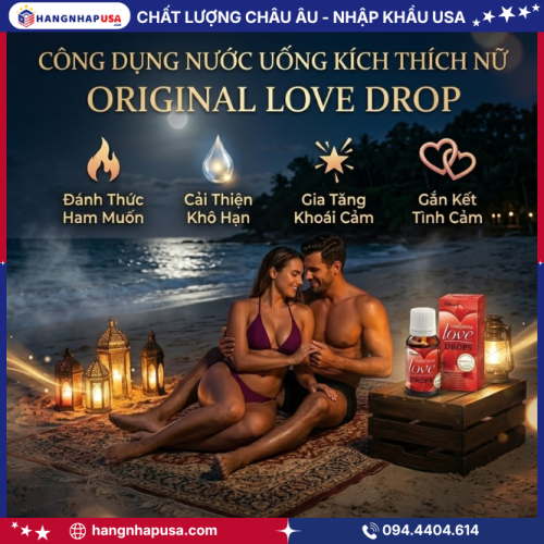 Công dụng nước uống kích thích nữ Original Love Drop
