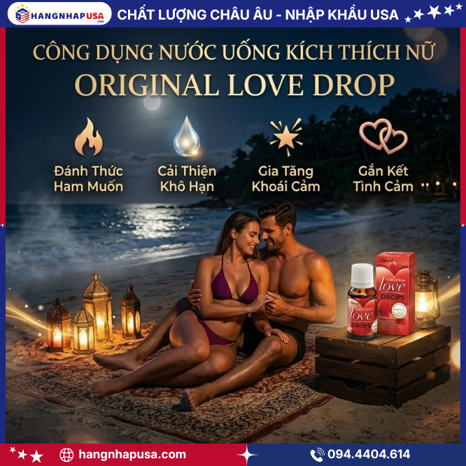 Công dụng nước uống kích thích nữ Original Love Drop