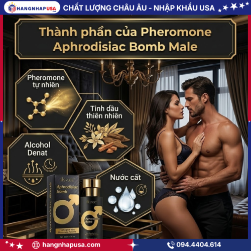 Thành phần của Pheromone Aphrodisiac Bomb Male