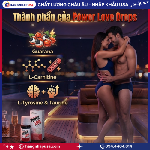 Thành phần của Power Love Drops