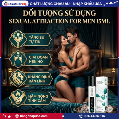 Đối tượng sử dụng Sexual Attraction For Men 15ml
