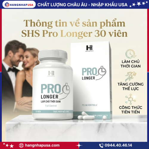 Thông tin về sản phẩm SHS Pro Longer 30 viên