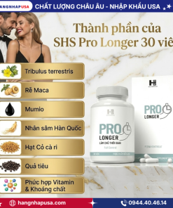 Thành phần của SHS Pro Longer 30 viên