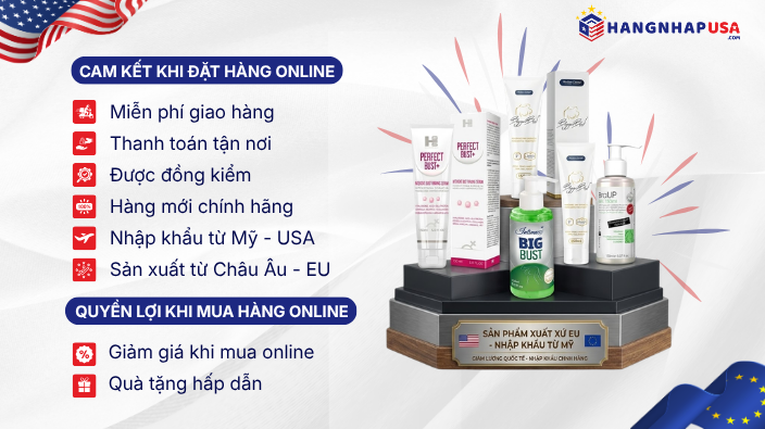 sản phẩm gel tăng size vòng 1 nhập khẩu Mỹ, xuất xứ EU