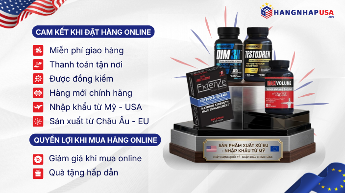 sản phẩm viên uống nhập khẩu Mỹ, xuất xứ EU