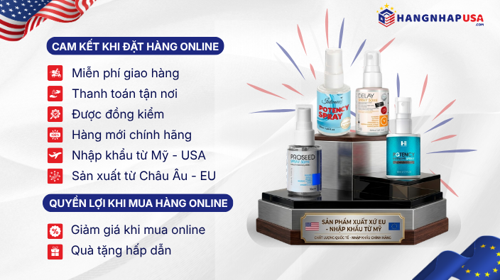 sản phẩm xịt nhập khẩu Mỹ, xuất xứ EU