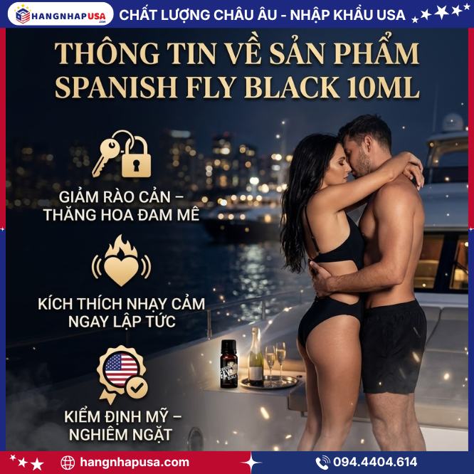 Thông tin về sản phẩm Spanish Fly Black 10ml