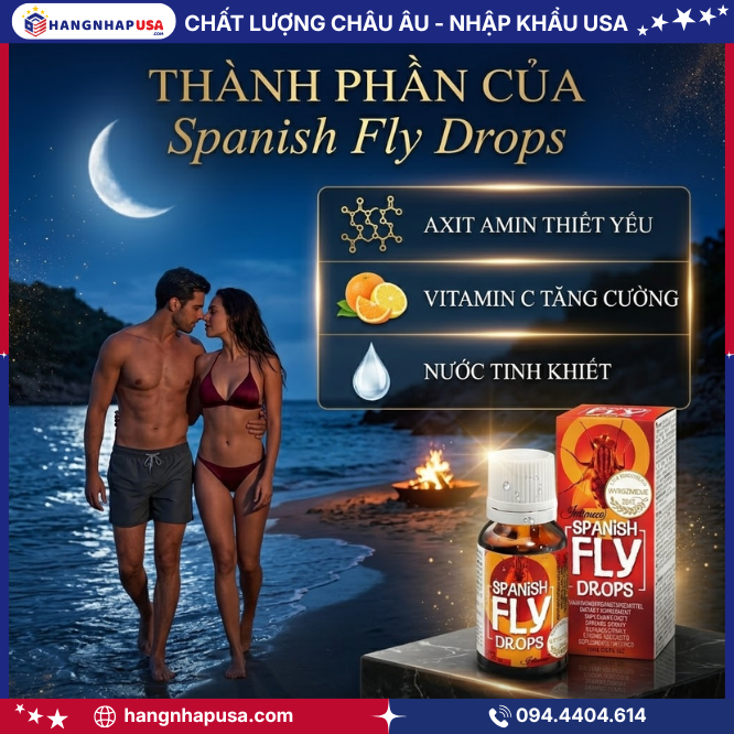 Thành phần của Spanish Fly Drops
