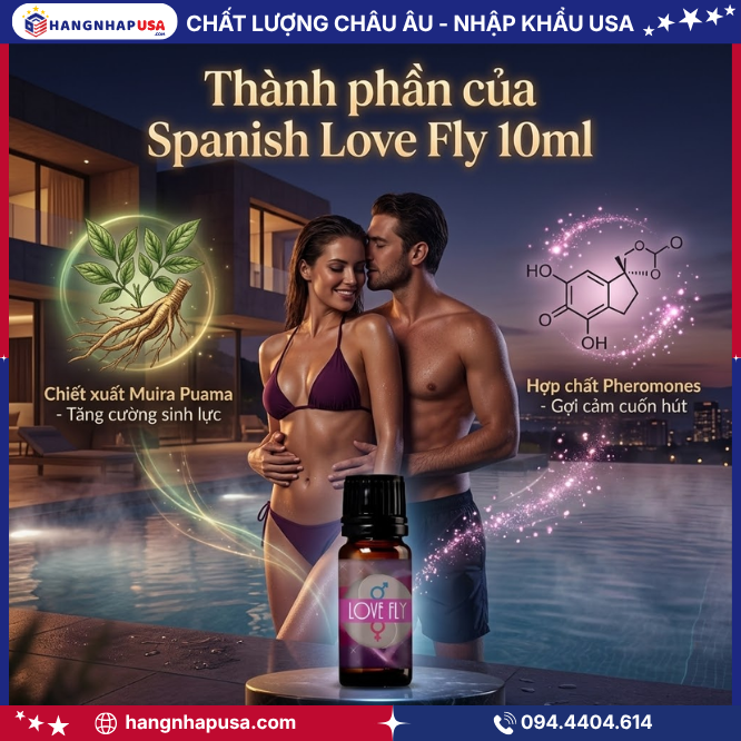 Thành phần của Spanish Love Fly 10ml