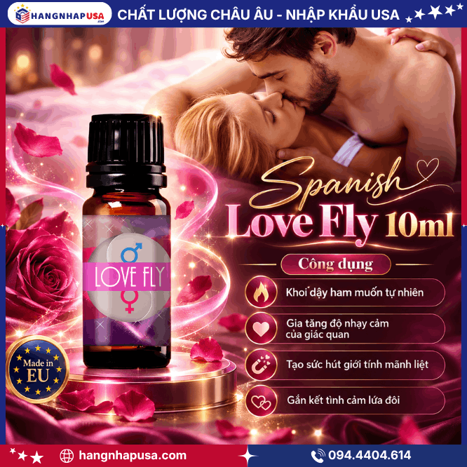 Công dụng nước hoa kích thích tình dục cho nữ Spanish Love Fly 10ml